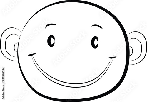 Smiling face icon with winking expression