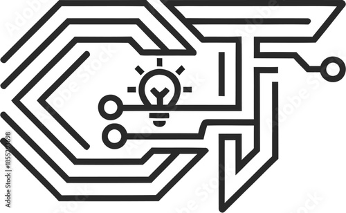 Vector Art of a Culinary Whisk for Restaurant Menu Design