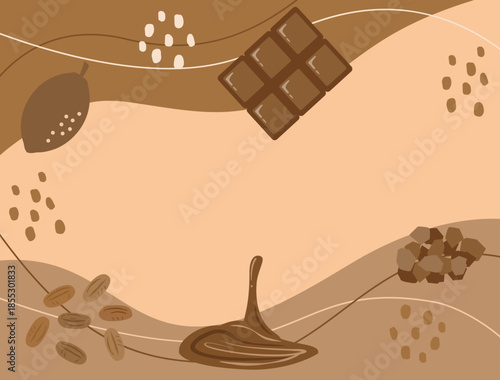 バレンタインやチョコレート関連に使える背景イラスト