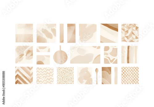 Glossy multimedia UI web buttons set with colorful 3D glass icons SVG on transparent background