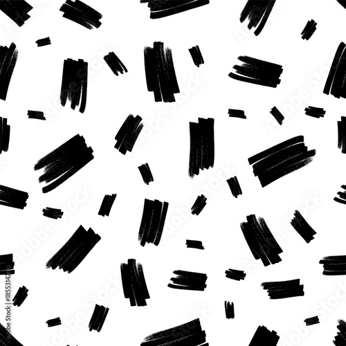 Seamless pattern with hand drawn scribble smears
