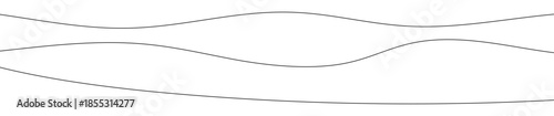 Thin curved wavy lines