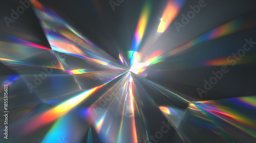 Shiny spectrum neon transparent crystal rainbow ray diamond lens sparkle light effect glass bokeh glitter beam bright background rainbow light radiant flash reflex white background