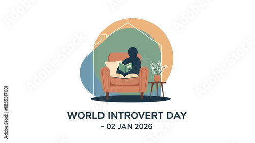 Person relaxing with a book on World Introvert Day