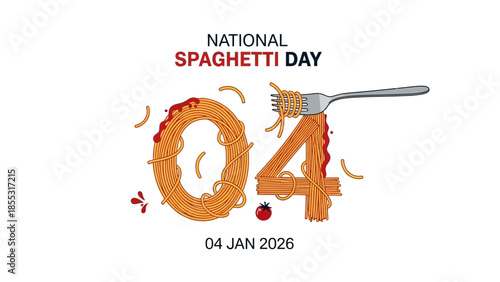 Celebrate National Spaghetti Day on January 4th with tasty pasta