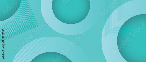 Sky blue abstract background with soft gradient circle rings in geometric pattern paper in modern art design. relaxing and tranquil art, can illustrate health medical or sound of music.