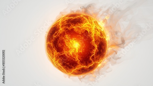 fiery explosion with alpha channel