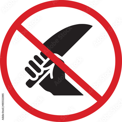 No Weapons or Dangerous Items Sign