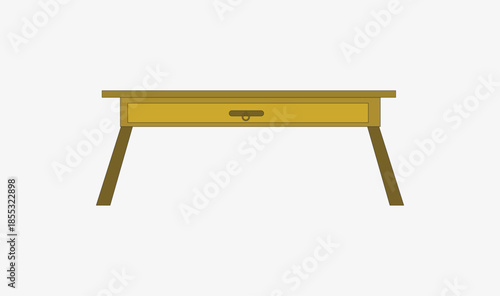 Wooden editable  table vector design