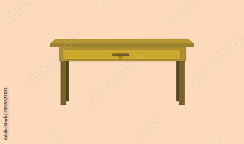 Wooden editable  table vector design
