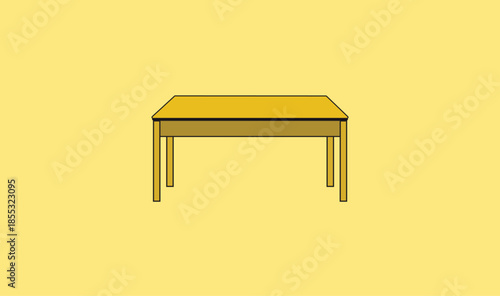 Wooden editable  table vector design