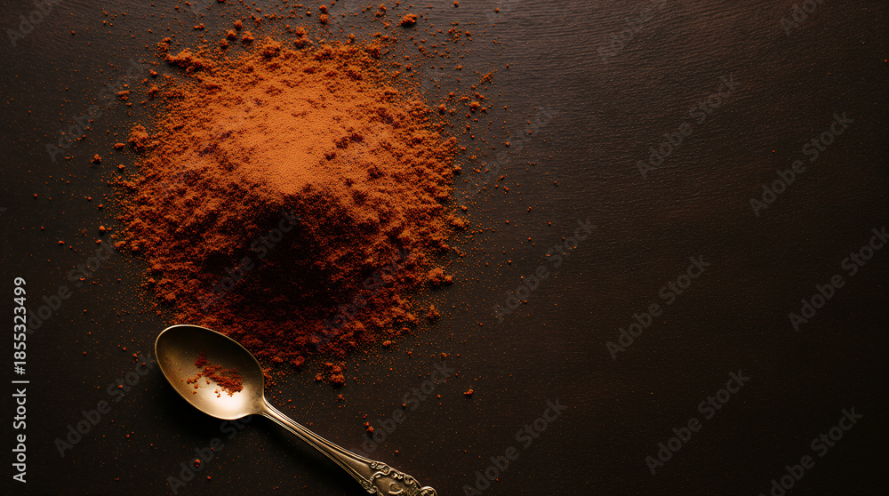 Obraz premium spices in black background