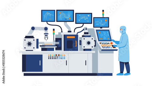 Advanced industrial automation with robotics and process control