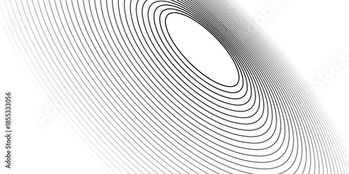 Black mascara circular texture, brush stroke isolated on white background. eps 10