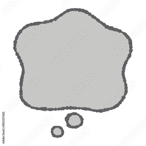 心のモヤモヤを表現する吹き出し素材