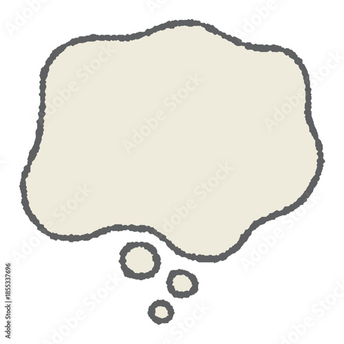 心のモヤモヤを表現する吹き出し素材