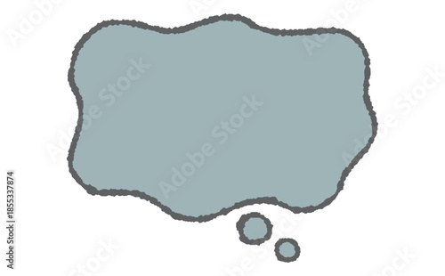 心のモヤモヤを表現する吹き出し素材