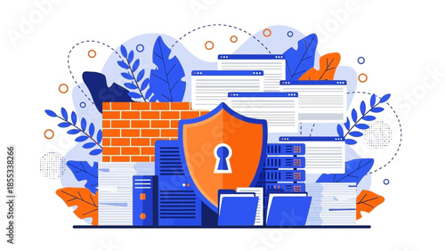 Secure Data Storage and Protection Concept with Shield and Documents