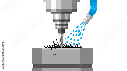 Machinery precision: industrial cnc milling in action