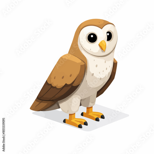 Búho real en estilo vectorial