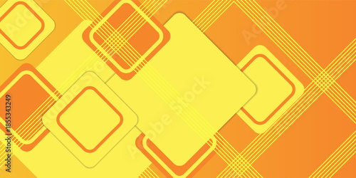 Modern orange background for presentation design with abstract geometrics shapes decoration. Vector Eps 10