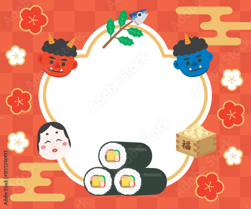 節分　恵方巻のバナー広告（レクタングル）