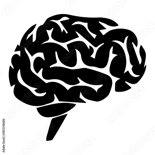 Human Brain Silhouette