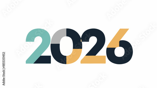 Contemporary artistic rendering of the digits 2026, symbolizing the upcoming year, progress, and future milestones with a vibrant visual appeal