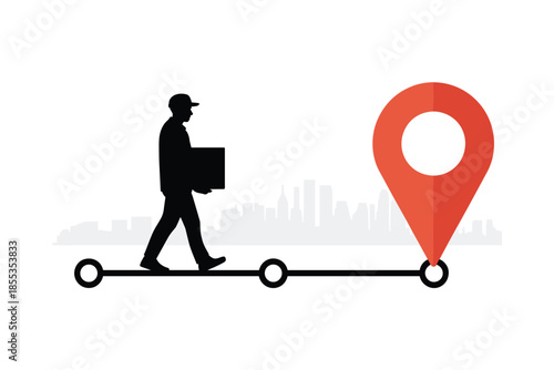 Delivery Tracking and Logistics Journey, shipment tracking concept