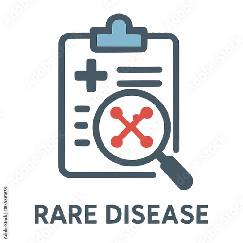 Rare Disease Medical Icon Vector

