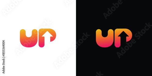 Modern and simple Up logo design