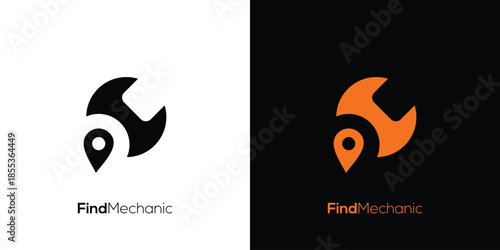 The find Mechanic logo design is modern and unique