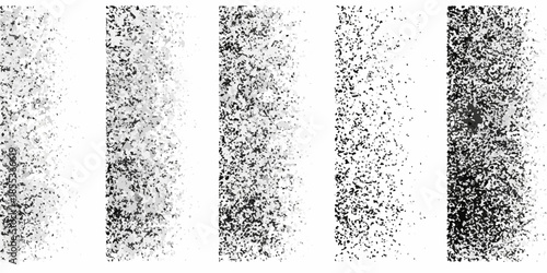 Five vertical stripes of textured gray shades ranging from light to dark