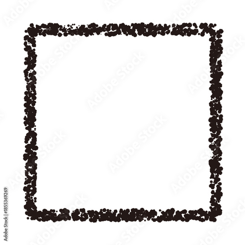 クレヨン素材　手描きの四角形