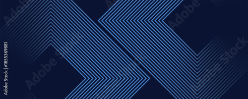 Dynamic abstract blue zigzag line pattern for modern digital background concept