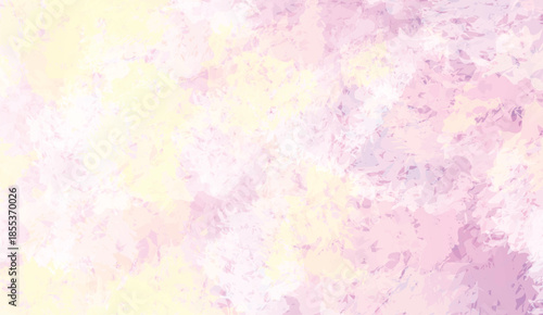 Soft pastel pink and yellow abstract watercolor texture background with gentle brushstrokes for artistic design