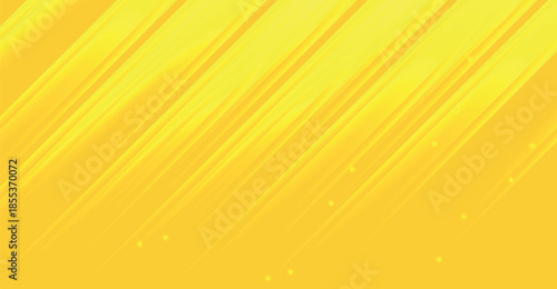 Bright yellow abstract background with glowing diagonal lines and subtle particles for modern design