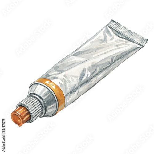 Explore artistic possibilities with this tube of golden brown watercolor paint, ideal for creative projects, painting masterpieces, and artistic expression