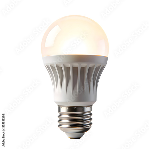 Energy Efficient LED Light Bulb with White Glow for Modern Lighting