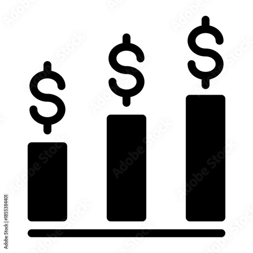 Profit Growth Statistical Performance Icon from Data Analysis Icon Collection (Glyph style)