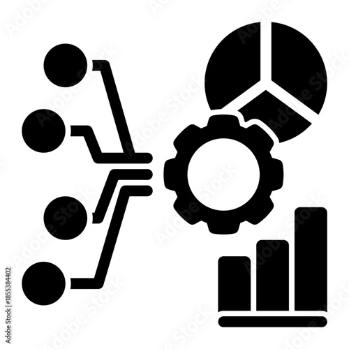 Data Analysis Statistical Input Performance Icon from Data Analysis Icon Collection (Glyph style)