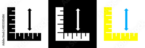 Vertical Icon Set Glyph vector Illustration 