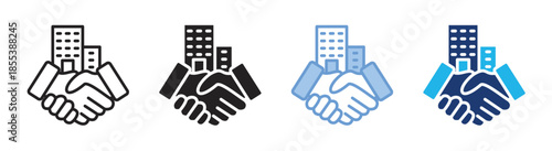 Acquisition icon set multiple style collection