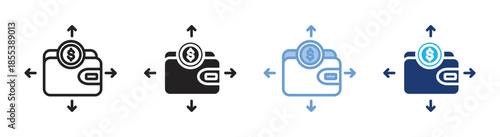 Hedge icon set multiple style collection