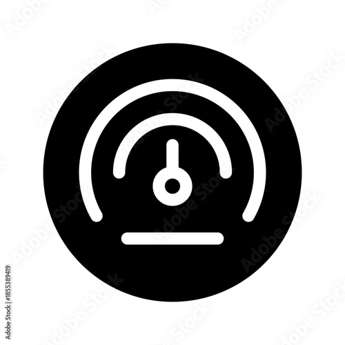 Speedometer Icon Vector Symbol Design Illustration
