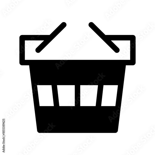 Rubbish Bin Icon Vector Symbol Design Illustration