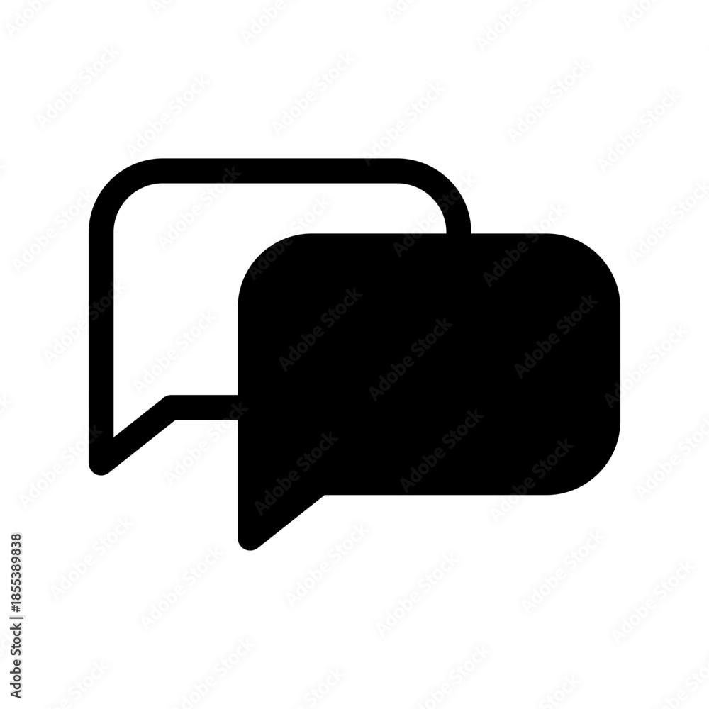 Fototapeta premium Chat Icon Vector Symbol Design Illustration