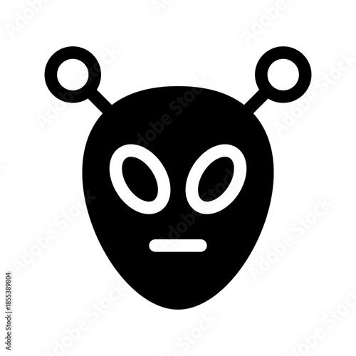 Alien Icon Vector Symbol Design Illustration