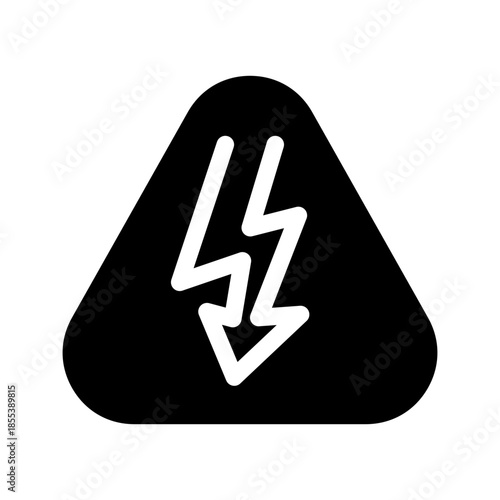 High Voltage Icon Vector Symbol Design Illustration