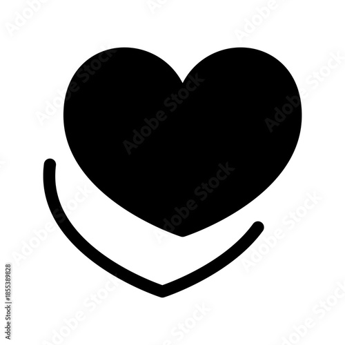 Heart Icon Vector Symbol Design Illustration